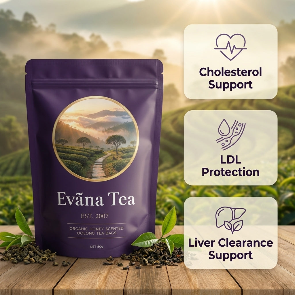 Evana Tea — Whole-Leaf Oolong To Support Natural Cholesterol Clearance